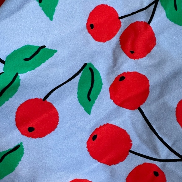 Hanna Andersson Kids Swim One Piece - Purple with Red Cherry Print - Picture 3 of 3